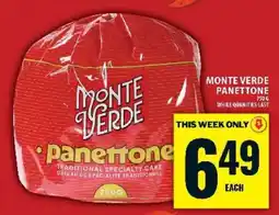 Food Basics Monte Verde Panettone offer