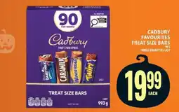 Food Basics CADBURY Favourites Treat Size Bars offer