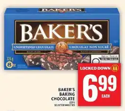 Food Basics BAKER’S BAKING CHOCOLATE offer