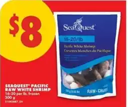 No Frills Seaquest pacific raw white shrimp offer