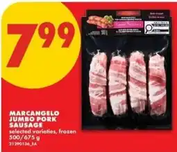 No Frills Marcangelo jumbo pork sausage offer