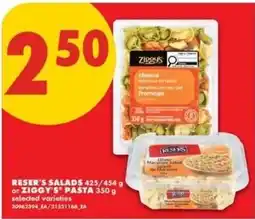 No Frills Reser's salads offer