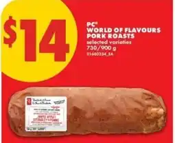 No Frills PC world of flavours pork roasts offer