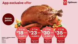 No Frills Optimum utility or grade a turkey offer