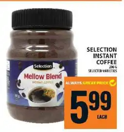 Food Basics SELECTION INSTANT COFFEE offer