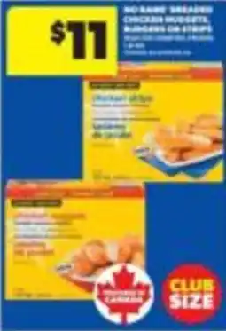 Wholesale Club No Name breaded chicken nuggets offer