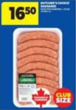Wholesale Club Butcher's Choice sausages offer