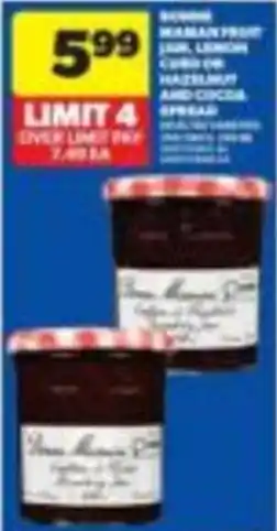 Wholesale Club Bramble Horman Fruit Jam, Lemon Curd with Hazelnut and Cocoa Spread offer