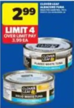 Wholesale Club Clover Leaf solid white tuna offer