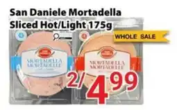 Nations Fresh Foods San Daniele Mortadella Sliced Hot/Light offer