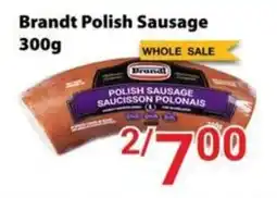 Nations Fresh Foods Brandt polish sausage offer
