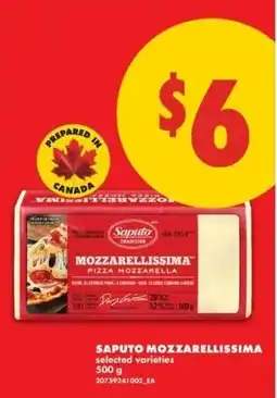 No Frills Saputo mozzarellaissima offer