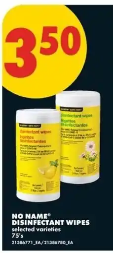 No Frills No Name disinfectant wipes offer