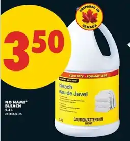 No Frills No Name bleach offer