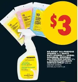 No Frills No Name all-purpose cleaner offer
