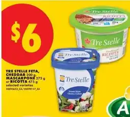 No Frills Tre Stelle feta, cheddar, mascarpone or ricotta offer