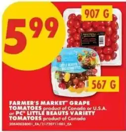 No Frills Farmer's Market grape tomatoes offer