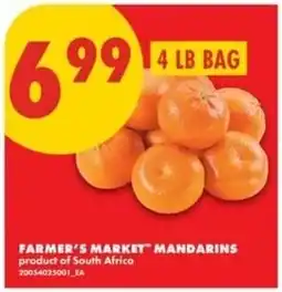 No Frills Farmer's Market mandarins offer