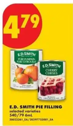 No Frills E.D. Smith pie filling offer