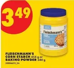 No Frills Fleischmann's corn starch or baking powder offer