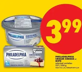 Philadelphia cream cheese or dips
