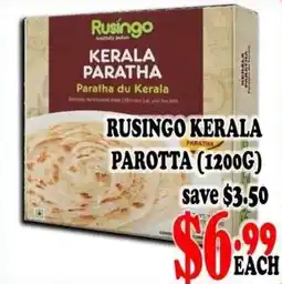 Asian Cash & Carry Rusingo kerala paratha offer