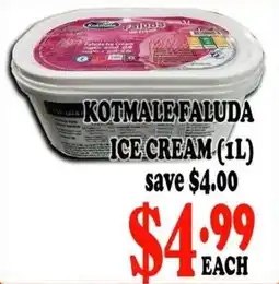 Asian Cash & Carry Kotmale faluda ice cream offer