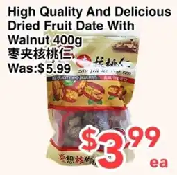 C&C Supermarket Dried Fruit Date With Walnut offer