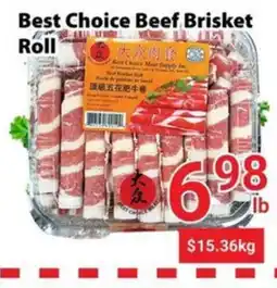 Nations Fresh Foods Best Choice Beef Brisket Roll offer