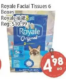 Fresh Palace Supermarket Royale facial tissues offer