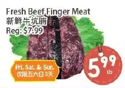 Fresh Palace Supermarket Fresh Beef Finger Meat offer