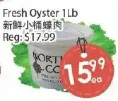 Fresh Palace Supermarket Fresh Oyster offer