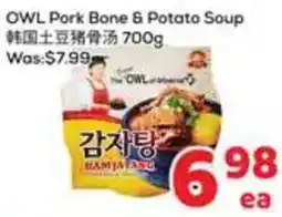 Foody Mart Owl pork bone & potato soup offer