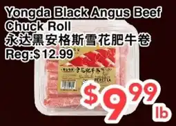 C&C Supermarket Yongda Black Angus Beef Chuck Roll offer