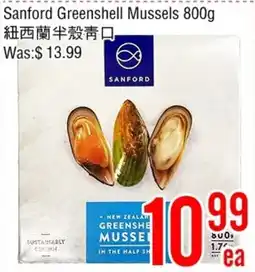 Fresh Value Sanford greenshell mussels offer
