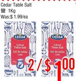 Fresh Value Cedar table salt offer