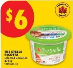 No Frills Tre Stelle ricotta offer