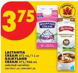 No Frills Lactantia cream offer