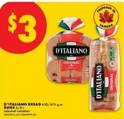 No Frills D'italiano bread offer