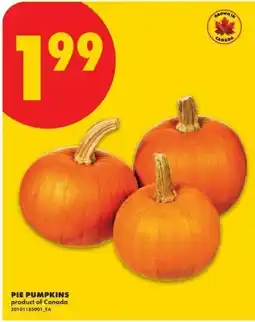 No Frills Pie pumpkins offer