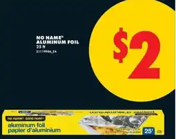 No Frills No Name aluminum foil offer