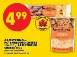 No Frills Armstrong shredded cheese offer