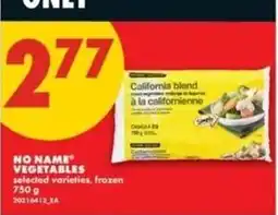 No Frills No Name vegetables offer