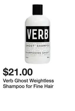 Sephora Verb Ghost Weightless Shampoo for Fine Hair offer