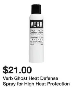 Sephora Verb Ghost Heat Defense Spray for High Heat Protection offer