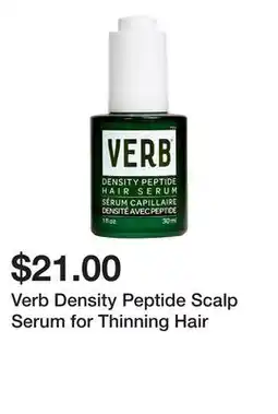 Sephora Verb Density Peptide Scalp Serum for Thinning Hair offer