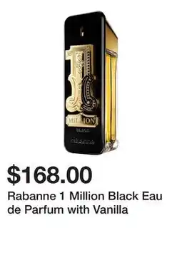 Sephora Rabanne 1 Million Black Eau de Parfum with Vanilla offer