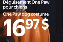 Walmart One Paw dog costume offer