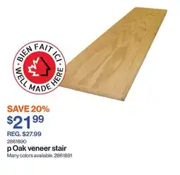 Patrick Morin Oak veneer stair offer