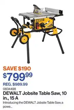 Patrick Morin Jobsite Table Saw, 10 in., 15 A offer